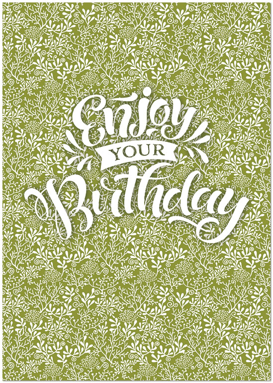 Select a verse or write your own. Organic Birthday A2280KW-X