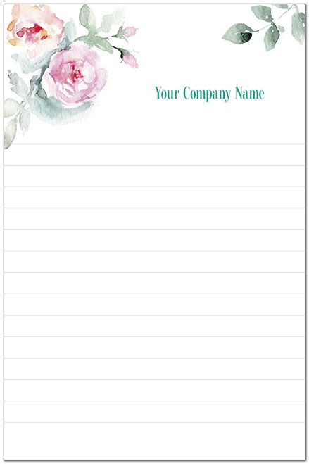 Floral Rose Notepad P2327 Floral Rose Notepad P2327