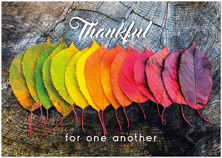 Wishing you an abundance of joy and many reasons to be thankful this season. Happy Thanksgiving! Thankful for Each Other H2353KW-AA