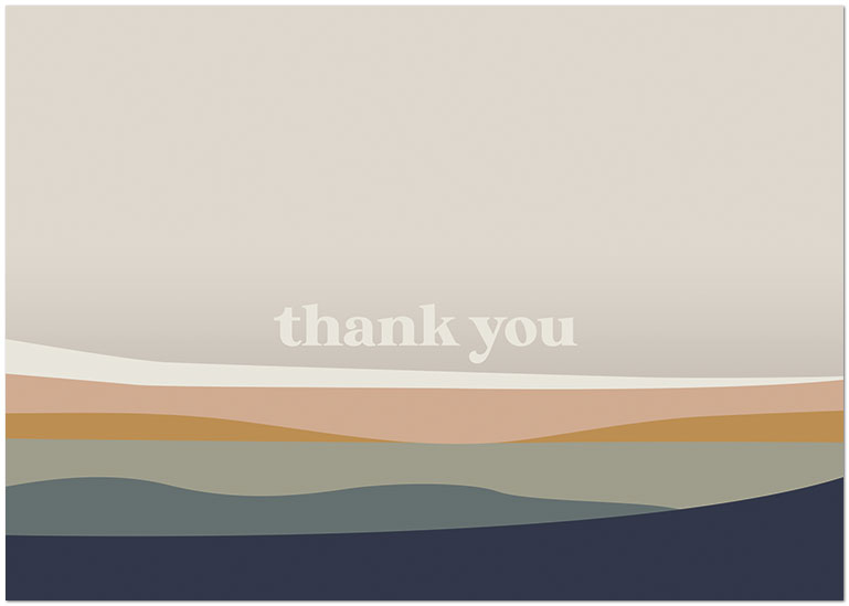 Select a verse or write your own. Tranquil Thank You A2527KW-X