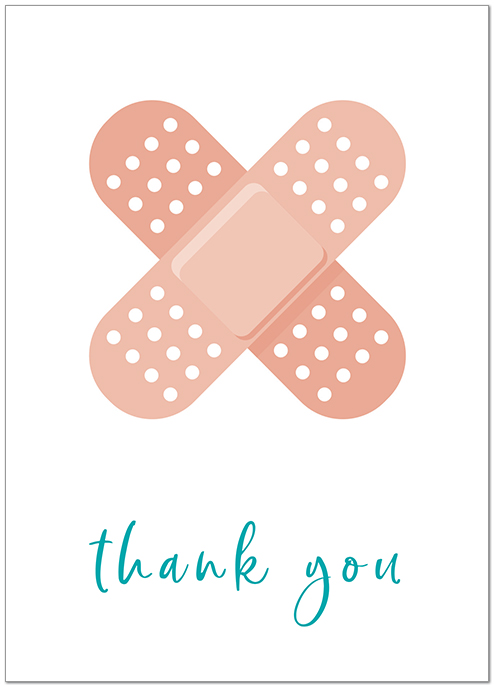 Select a verse or write your own. Bandage Thank You D2544D-Y