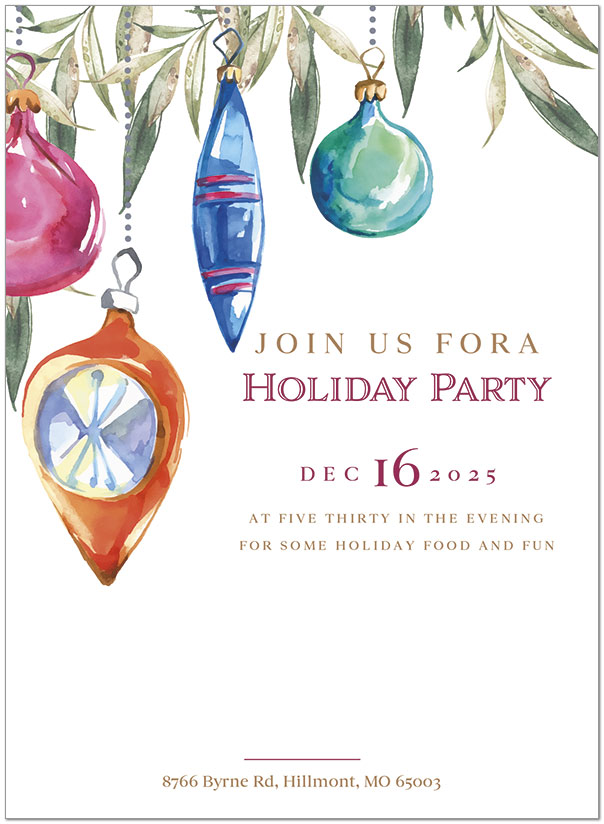 Painted Trimmings Invitation D2855U-4B Painted Trimmings Invitation D2855U-4B