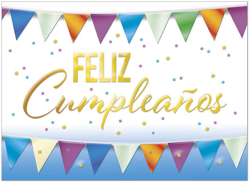 Select a verse or write your own. Feliz CumpleaƱos Banner D2917U-Y
