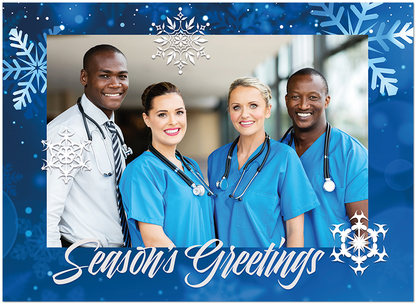 Snowfall Photo Card D3357U