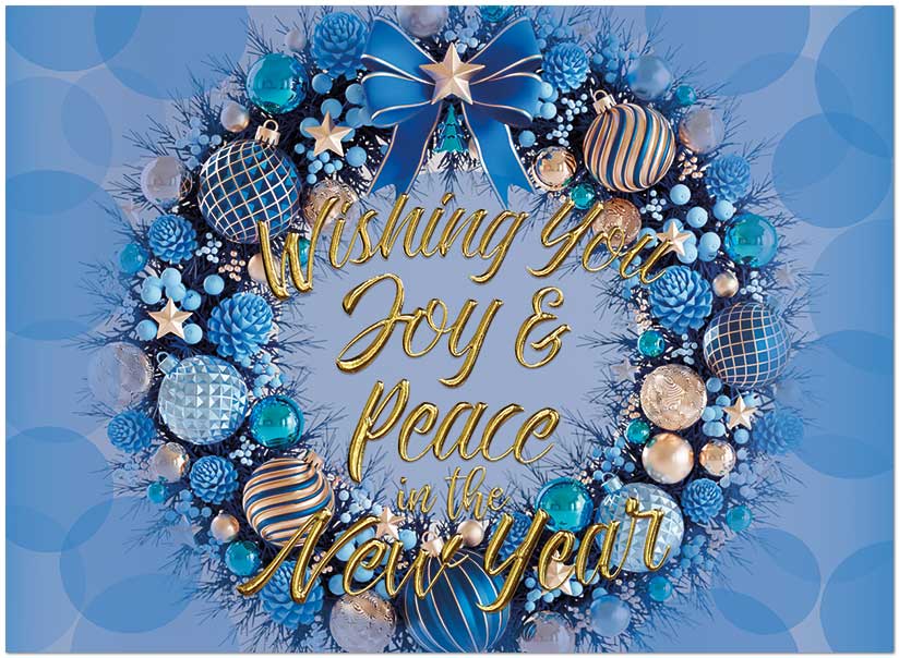 New Year Wreath H3351U-AA