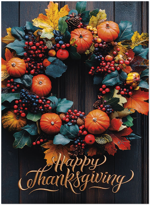 Autumn Treasures Wreath H2974U-AA