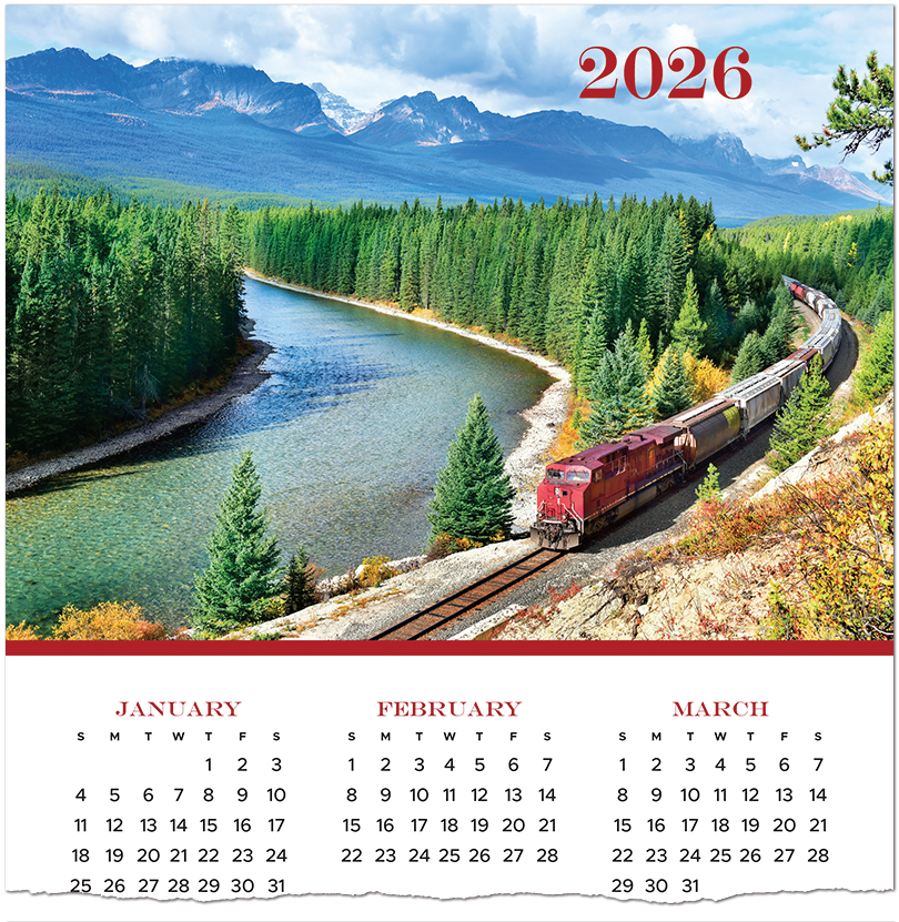 Train Adventure Calendar Card C3303U-AA