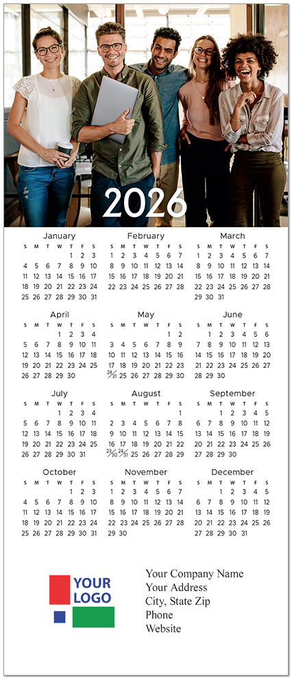 Custom Magnetic Mini Calendar D3314Q-4A