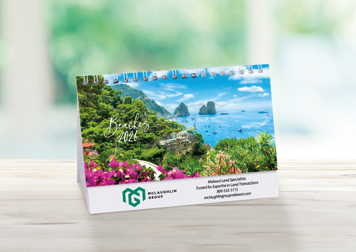 Scenic Beaches Tent Calendar SB2026