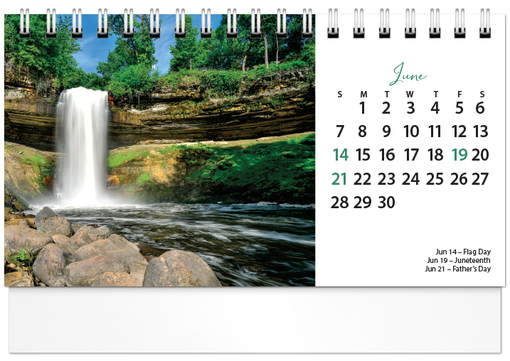 Scenic Seasons Tent Calendar SS2026