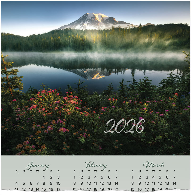 Mountain Premium Calendar Card C2992U-AAA