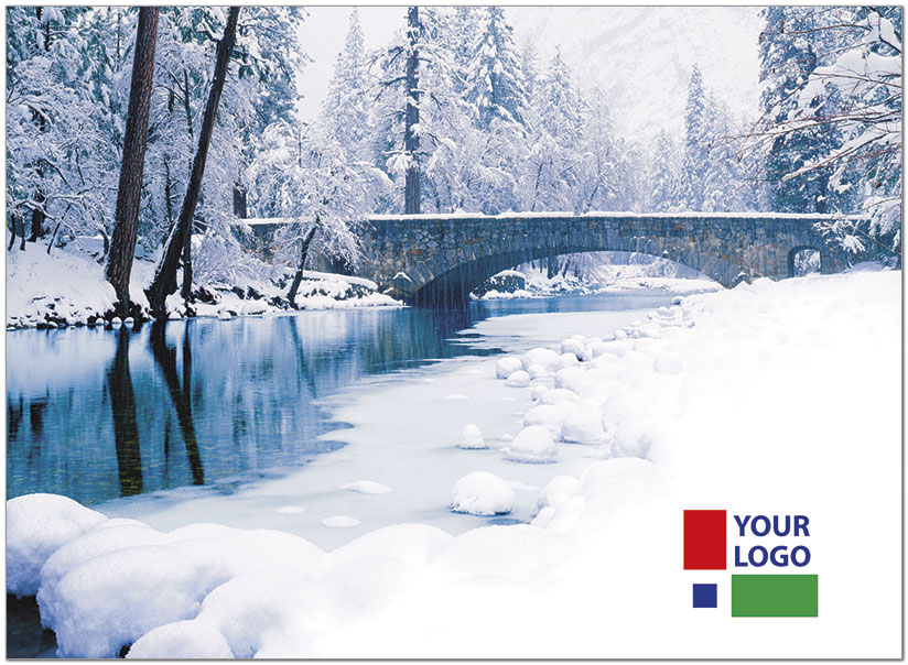 Winter Bridge Logo Card D1350U-4B
