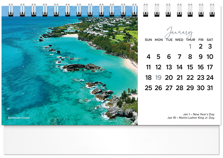 Scenic Beaches Tent Calendar SB2026