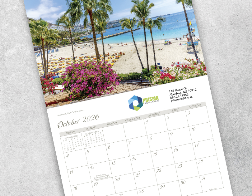 Scenic Beaches Wall Calendar DWP1526