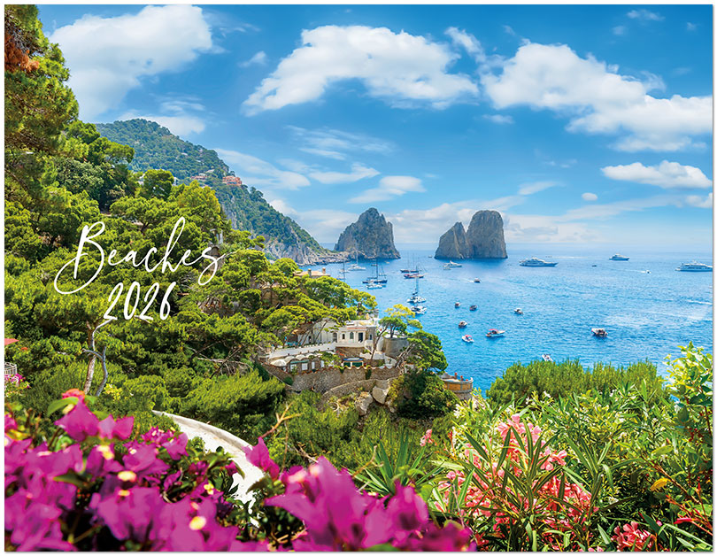Scenic Beaches Wall Calendar DWM1426
