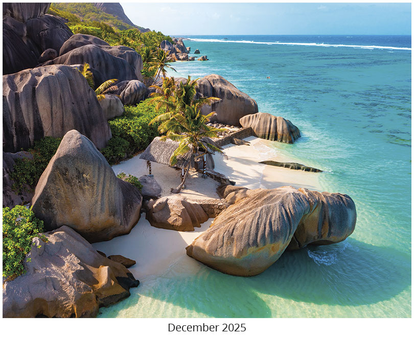 Scenic Beaches Wall Calendar DWP1526