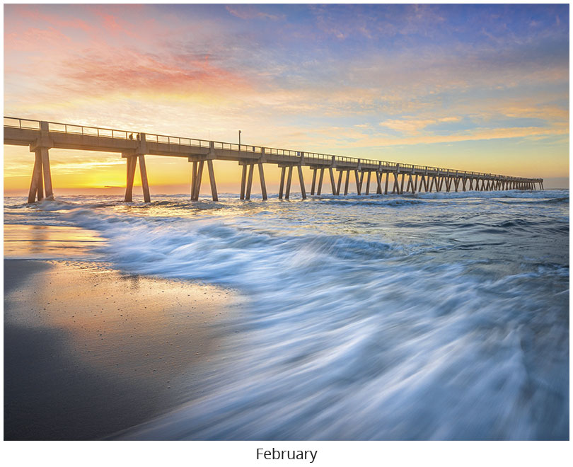 Scenic Beaches Wall Calendar DWP1526