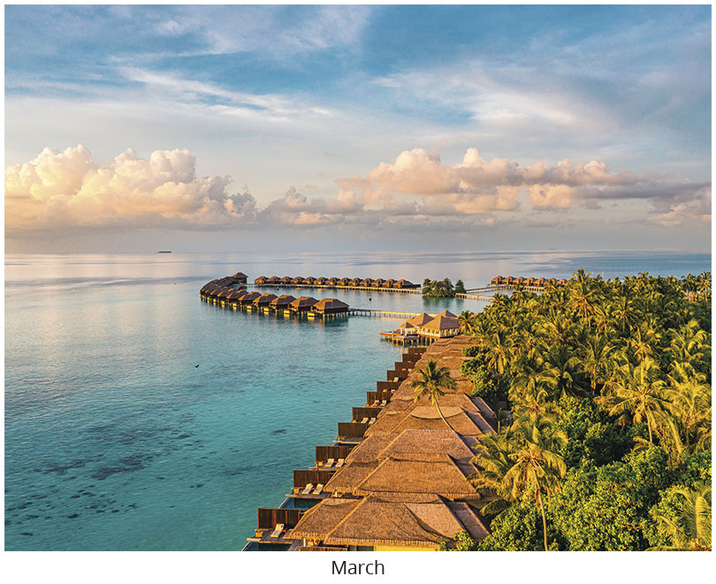 Scenic Beaches Wall Calendar DWM1426