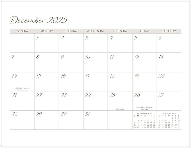 Scenic Seasons Wall Calendar DWM1026