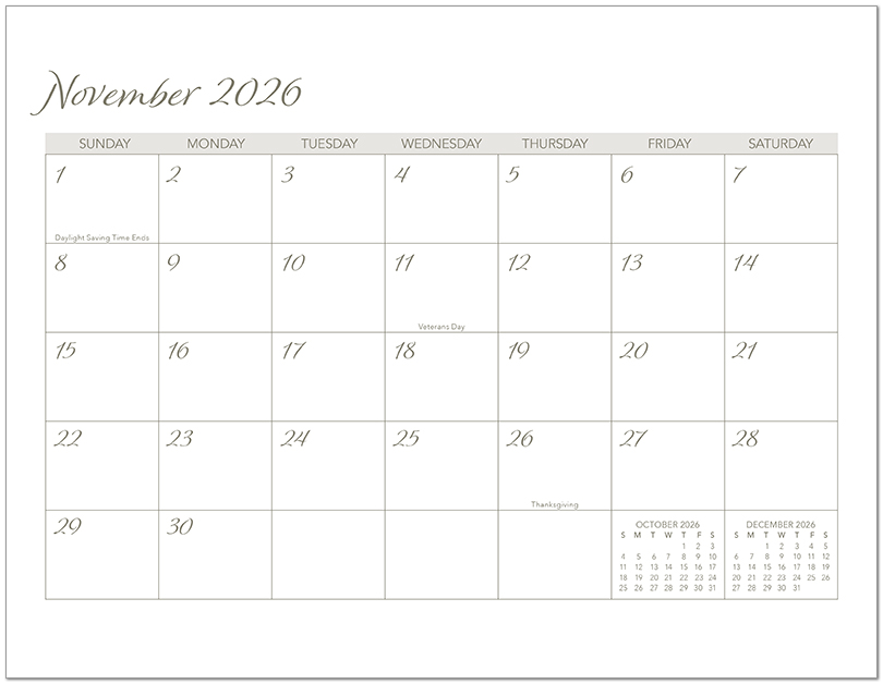 Scenic Seasons Wall Calendar DWM1026