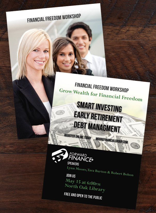 Vertical Custom Flat Card D2441P