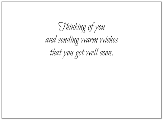 Get Well Greeting Card 854U-Y