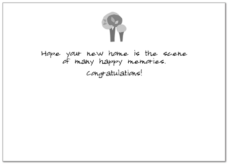 House Congratulations Card 863D-Y