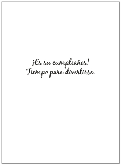 Feliz Cumpleaños Balloons Birthday Card 143U-Y