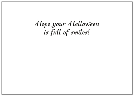 Glowing Jack-O-Lantern Halloween Card 170D-Y