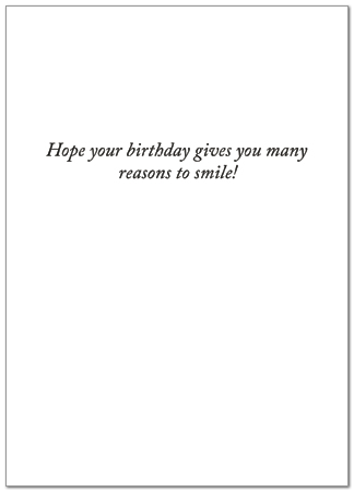 Tooth Flower Birthday Card 199D-Y