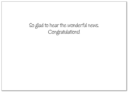 Bundle of Joy Congratulations Card A2072D-Y