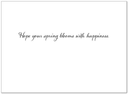 Spring Morning Card A3053U-Y