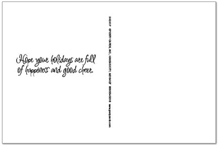 Candy Cane Postcard H4241P-BB