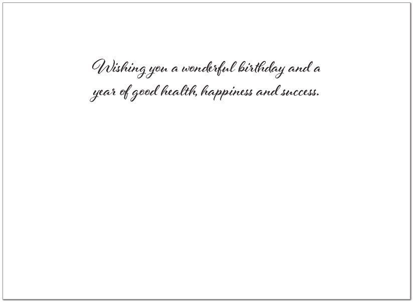 Opulent Pillar Birthday Card A1425U-X