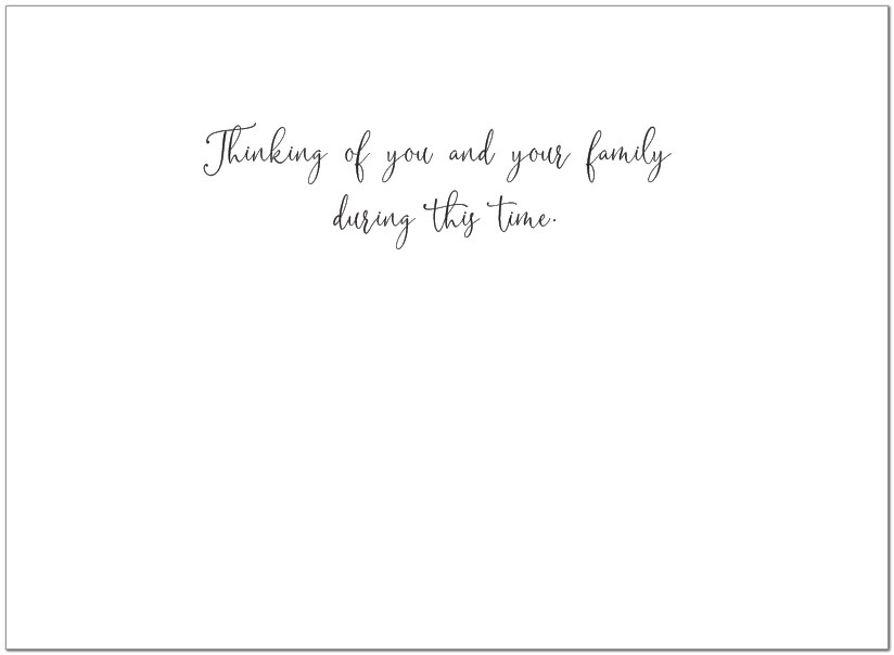 Floral Condolence Card A1445U-X