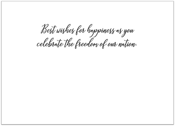 Independence Banner Card A1451D-X