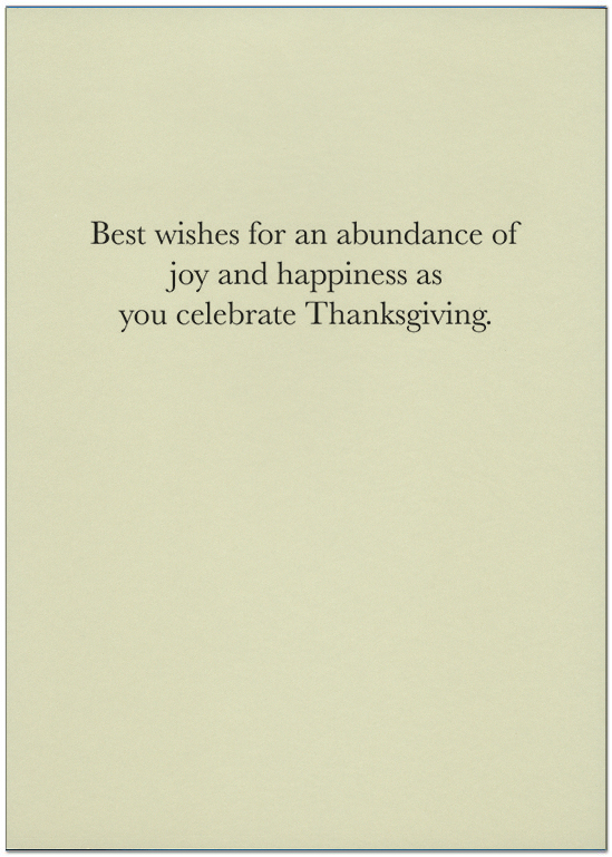 Vibrant Leaves Thanksgiving Card H1685KW-AA