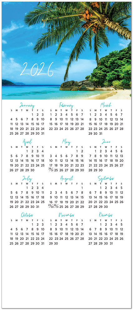 Beach Mini Calendar D3317Q-B