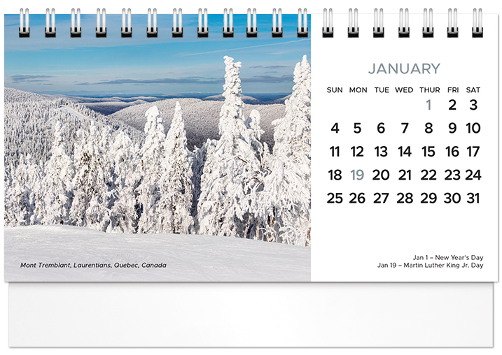 Scenic World Desk Calendar SW2026